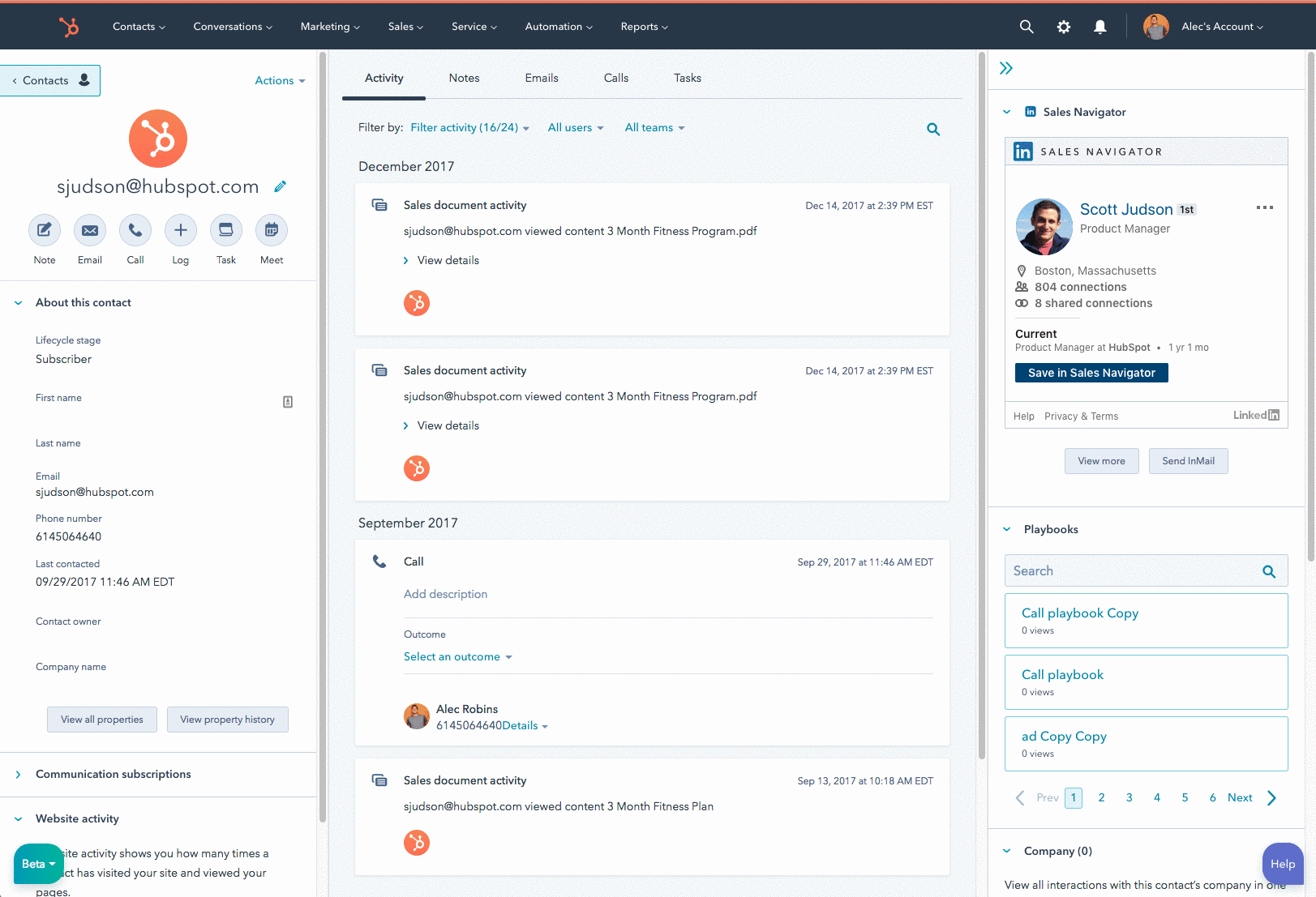 InMail Linkedin y HubSpot