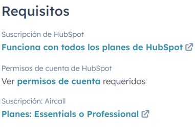Integración Aircall y HubSpot